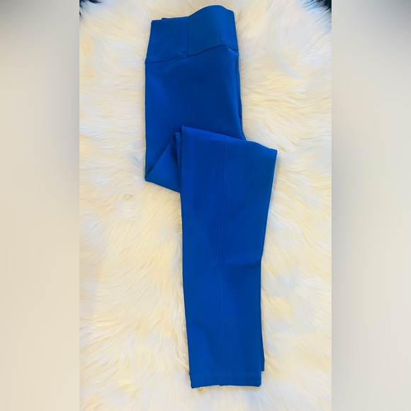 Woman’s Royal Blue Active Slim Stretch Leggings Zipper Ankle Length Pants NWT M - Picture 12 of 14